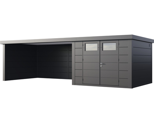 Gerätehaus mit integriertem Carport