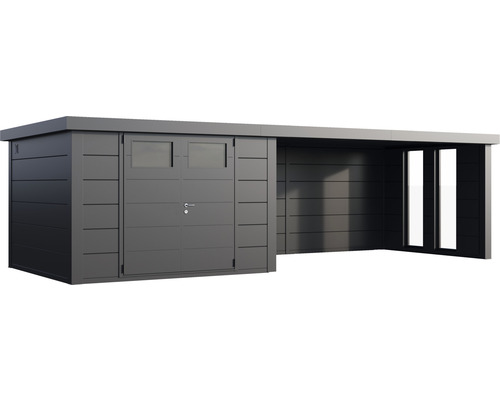 Gartenschrank mit Anbau aus Metall