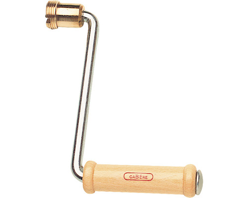 Cabere Handkurbel aus Holz und Metall