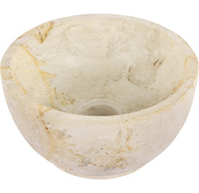 Aufsatzwaschbecken Differnz Travertin 40 x 40 cm mit Beschichtung 38.010.59-thumb-0