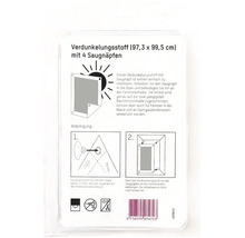 Thermo-Sonnenschutz Verdunkelungsstoff für Fenster mit Saugnapf SK06 97,3x99,5 cm grau-thumb-2