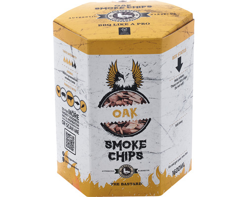 Eichenholz Räucherchips im Behälter