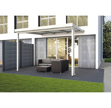 Terrassenüberdachung gutta Premium VSG Sicherheitsglas 309 x 306 cm weiß