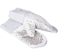 Schweißerhandschuhe aus Leder mit Nieten