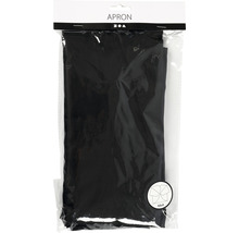 Schwarze Erwachsenen-Schürze in Verpackung