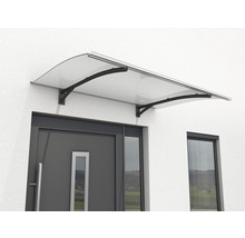 Haustürvordach mit transparentem Dach und Rahmen