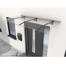 Vordach aus Glas über einer Haustür