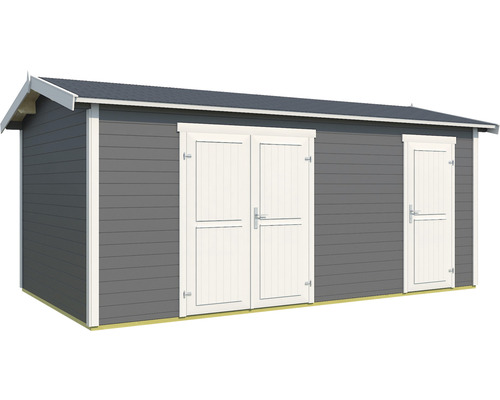 Gartenhaus mit Doppeltür und Einzeltür