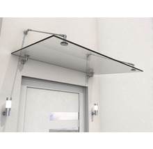 Vordach aus Glas über einer Tür