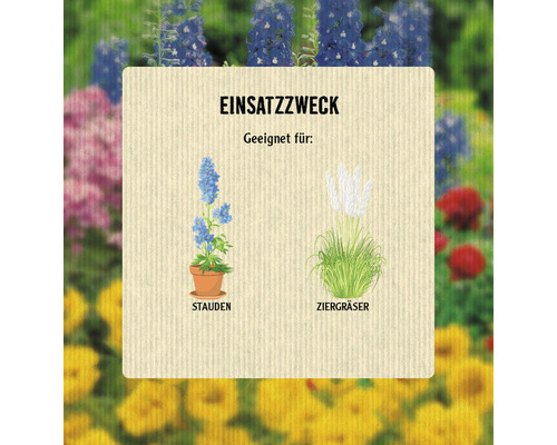 Verwendungszweck: Geeignet für Stauden und Ziergräser