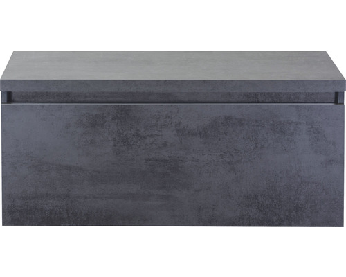 Waschtischunterschrank Sanox Frozen Frontfarbe beton anthrazit BxHxT 100,2 x 43,6 x 45 cm