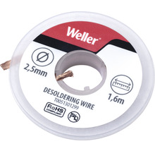 Weller T0051301299N Entlötlitze 1,6 m Spule, Breite 2,5 mm Zubehör Reinigung