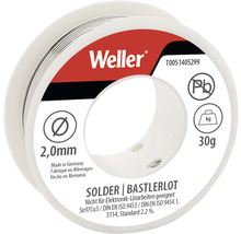 Weller T0051405299 Bastlerlot, 30g, Ø 2mm, Bleifreies Sn100Ni+, EN ISO 9453, 9454
