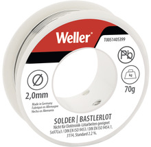Weller T0051405399 Bastlerlot, 70g, Ø 2mm, Bleifreies Sn100Ni+, EN ISO 9453, 9454
