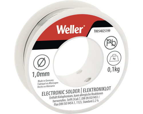 Weller EL99/1-100 T0054025199N 1mm 100g Elektronisches Bleifreies Lot für semi professionellen Einsatz