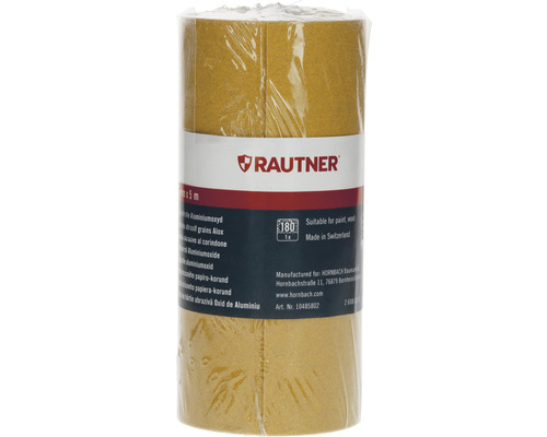 Rolle Schleifpapier mit Aluminiumoxid, Körnung 180