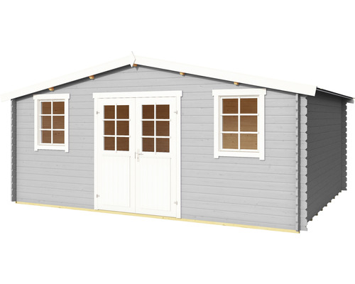 Gartenhaus aus Holz mit Doppeltür und Fenstern