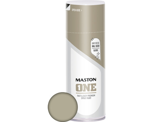 MG PRIME Spraydose RAL 1019 Graubeige – 400 Ml, Seidenmatt, Schnelltrocknend, Made In Germany
