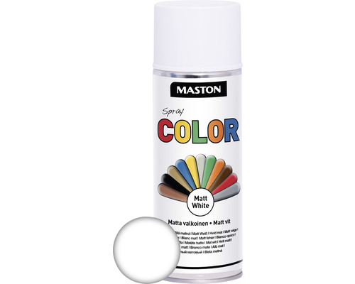 Sprühlack Maston Color matt weiss 400 ml Maston Spray Color Mat Weiß