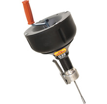 Rohrreinigungsgerät mit Handkurbel