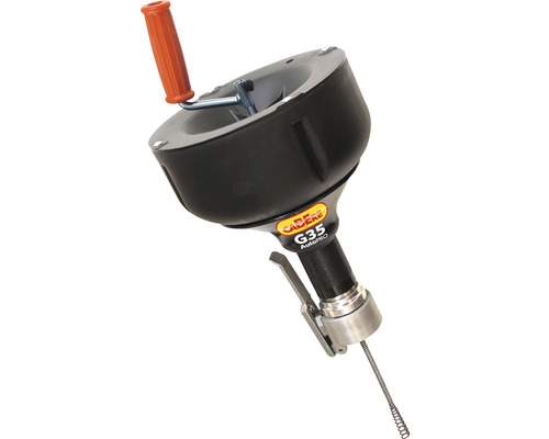 Rohrreinigungsgerät mit Handkurbel