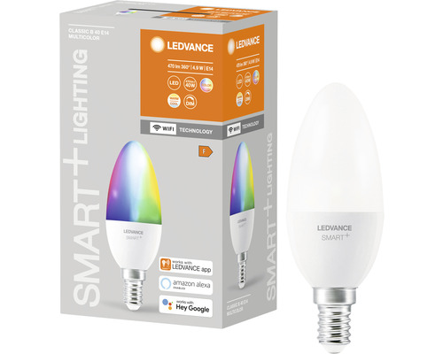 Ledvance Smart Wifi LED-Lampe dimmbar B40 E14/5W (40W) matt 470 lm 2700- 6500 K RGBW