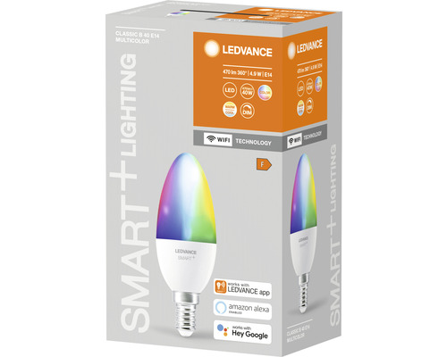 Lampadina LED Smart+Wifi E14 3,3 W 210 lm 2700-6500 K RGBW