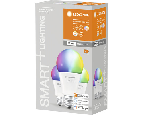 LEDVANCE Smart Plus Multicolor Lampe, E27 Fassung, Verpackung