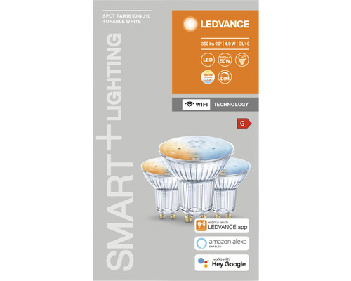 LEDVANCE Spot PAR16 50 GU10 Tunable White für Smart Lighting