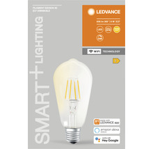 Ledvance Smart WIFI LED-Lampe ST64 dimmbar E27/5,5W (60W) klar 806 lm 2700 K warmweiß-thumb-4
