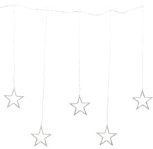 Lichterkette mit fünf Sternen