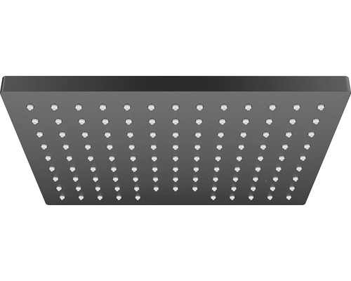 Quadratischer Duschkopf mit mehreren Düsen.