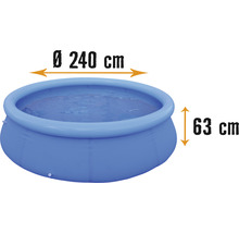 Aufstellpool Fast-Set-Pool rund Ø 240x63 cm ohne Zubehör blau-thumb-0