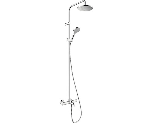 hansgrohe Duschsäule inkl. Badewannenthermostat VERNIS BLEND Showerpipe 200 1jet chrom glänzend 26274000