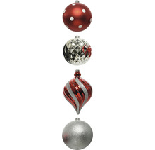 Dekorative Christbaumkugeln, unterschiedliche Designs