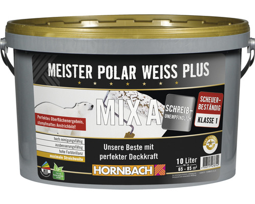 HORNBACH Meister Polarweiß Plus konservierungsmittelfrei im Wunschfarbton mischen lassen-0