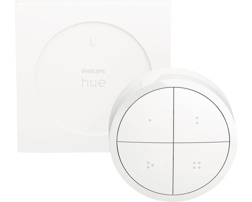 Philips Hue Tap Dial Schalter/Fernbedienung weiß Zubehör für Smartes Lichtsystem Philips Hue Dimmschalter und Wandschalter