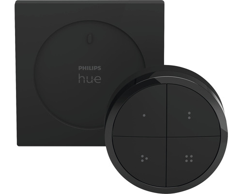 Philips Hue Tap Dial Schalter/Fernbedienung schwarz Zubehör für Smartes Lichtsystem
