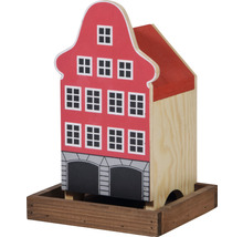 Vogelhaus aus Holz in Form eines Hauses