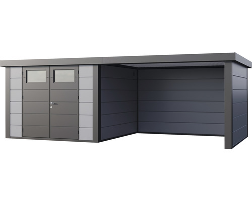 Gartenhaus mit Doppeltür und Geräteschuppen