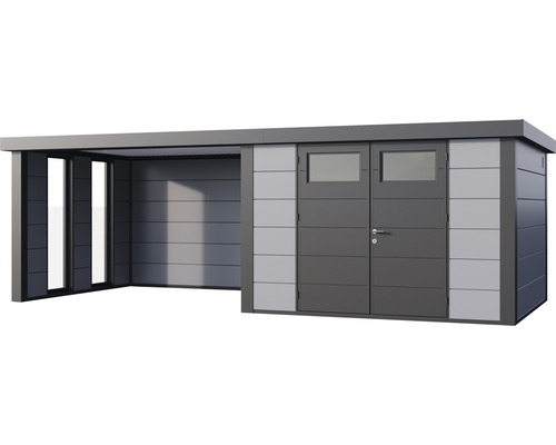 Gartenhaus mit Anbau und Doppeltür