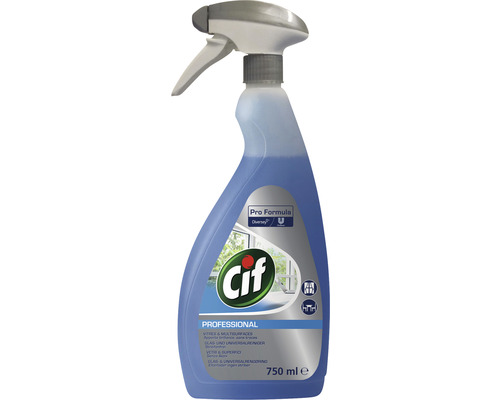 Glas- und Universalreiniger Cif Professional 0,75 l 6 Stück Cif Professional Glas- und Universalreiniger in Sprühflasche mit 750 ml Inhalt