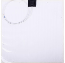 Quadratisches Solarmodul mit Kabel und Anschlussdose