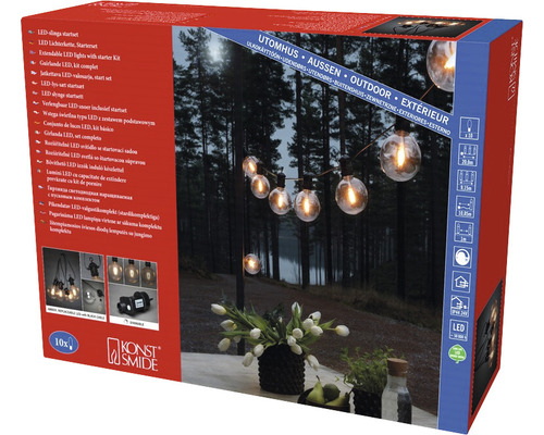 Verpackung einer LED Lichterkette für den Außenbereich von Konstsmide