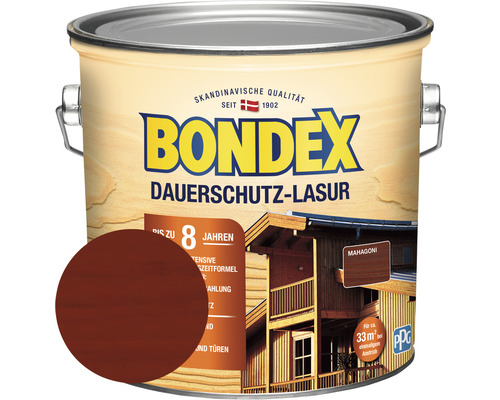 BONDEX Dauerschutz-Lasur mahagoni 2,5 l