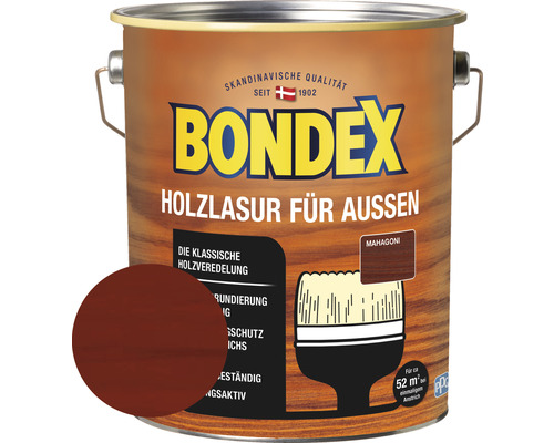 BONDEX Holzlasur mahagoni 4 l