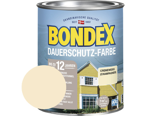 BONDEX Holzfarbe-Dauerschutzfarbe champagner 750 ml BONDEX Holzfarbe-Dauerschutzfarbe champagner 750 ml
