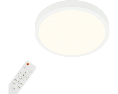 LED Deckenleuchte dimmbar 18W 2000 lm 2700- 6500 K CCT HxØ 40x280 mm Runa weiß mit Fernbedienung, Nachtlichtfunktion, Memory Funktion