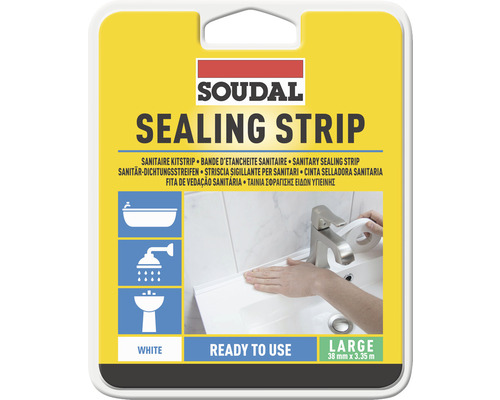 Soudal Sanitär-Dichtungsstreifen selbstklebend 3,35 m x 38 mm