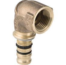 GEBERIT Mepla Pressfitting Bogen 90 ° Rotguss 40 mm x 1 1/4 " IG 605.259.00.5